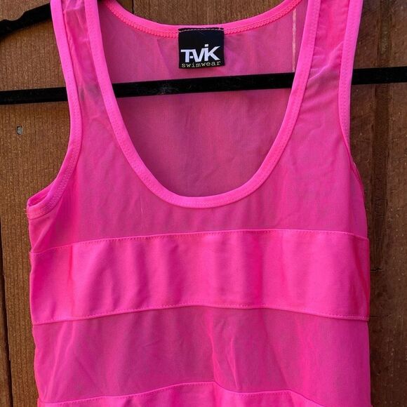 Tavik Swimwear Sheer Pink Dress‎ Cover-Up Nwt - Picture 3 of 8